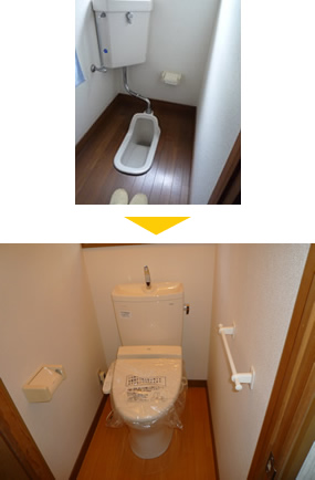 便器の取替え before/after