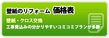 壁紙・クロスのリフォーム価格表