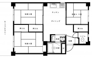 ①リノベ前の間取り